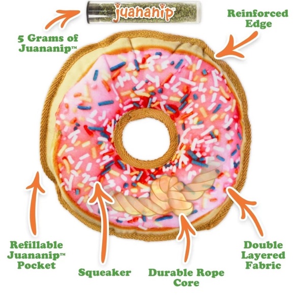 Doggijuana Donut Tuffer Chewer Toy - Picture 2 of 12